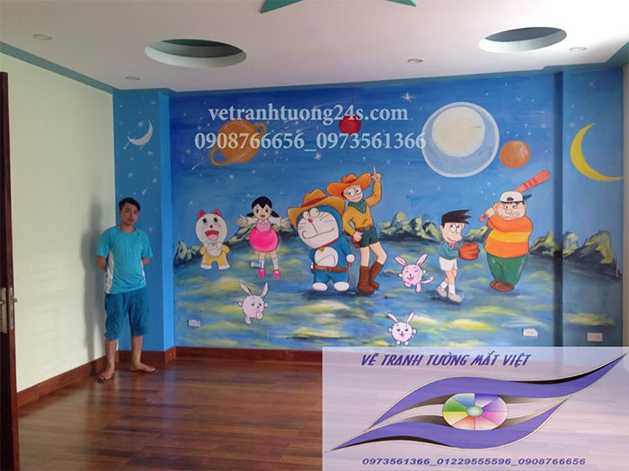 tranh tường nhà trẻ