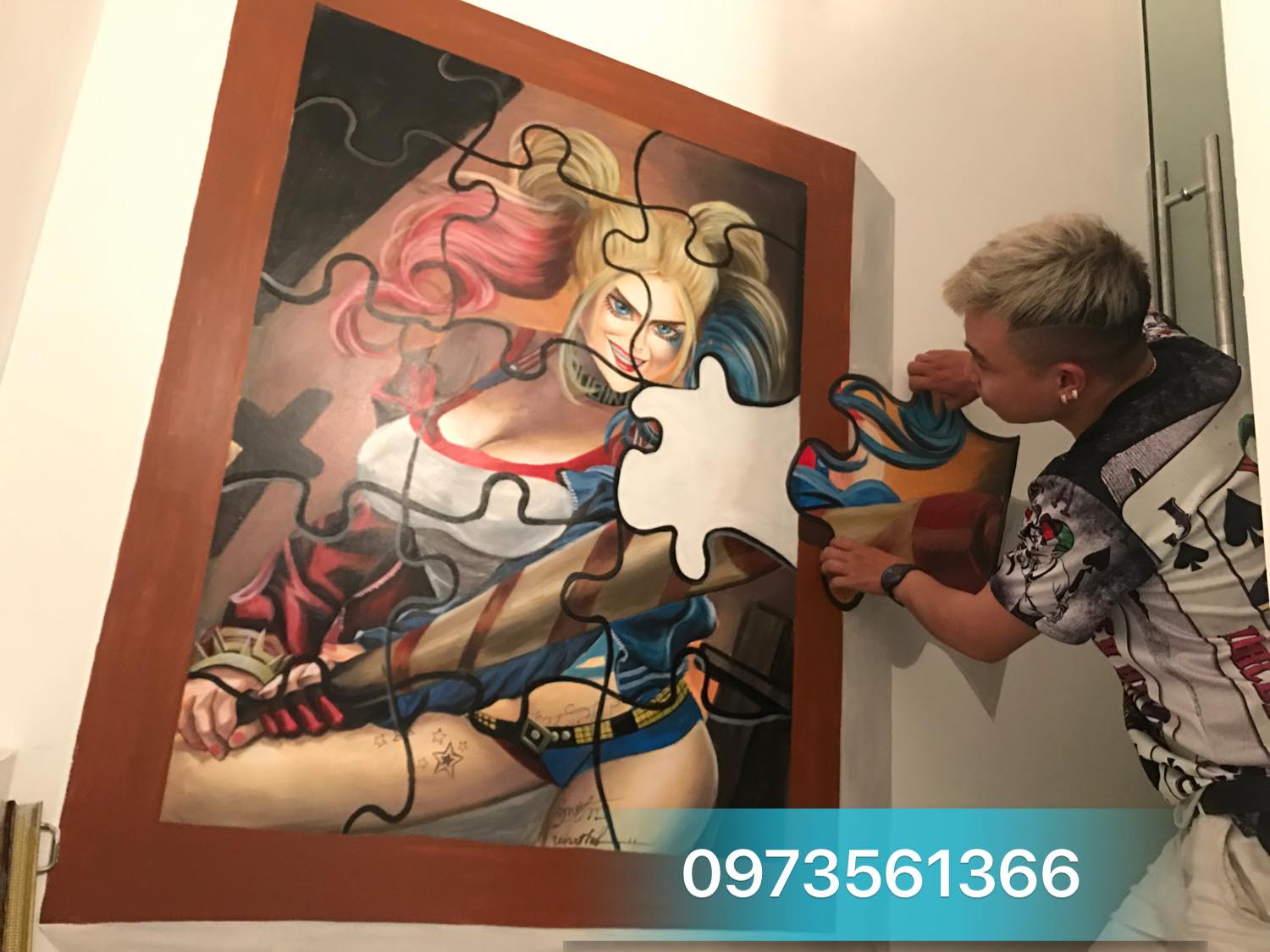 tranh tường haley