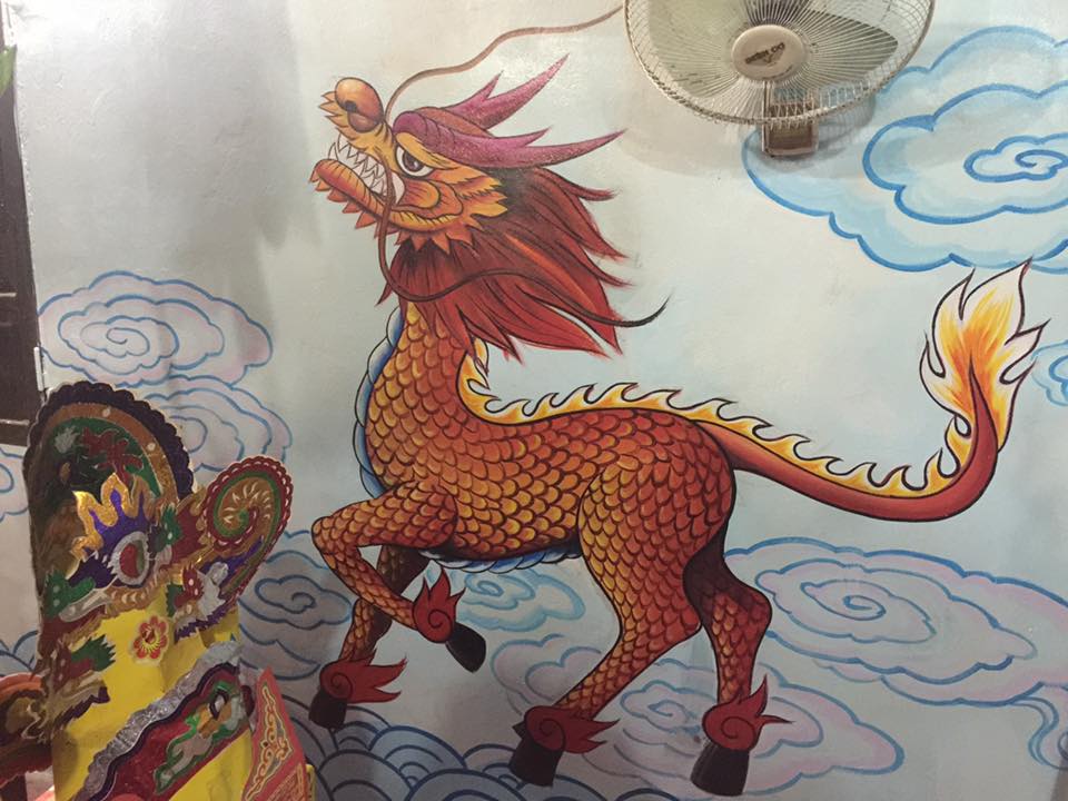 vẽ tranh đền thờ quan đại lộ