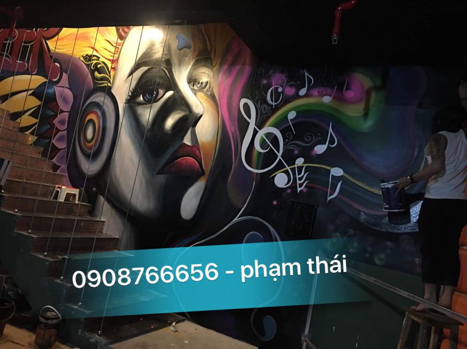 Nghệ Thuật Trang Trí Tường Bằng Tranh Graffiti Đường Phố-Tranh Phun Sơn