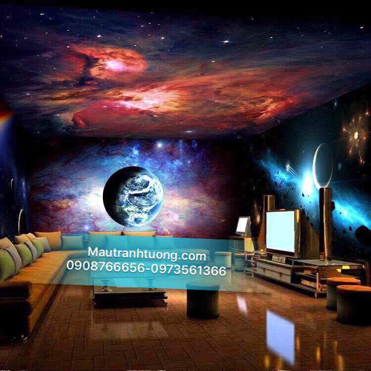 tranh tường 3d ảo giác