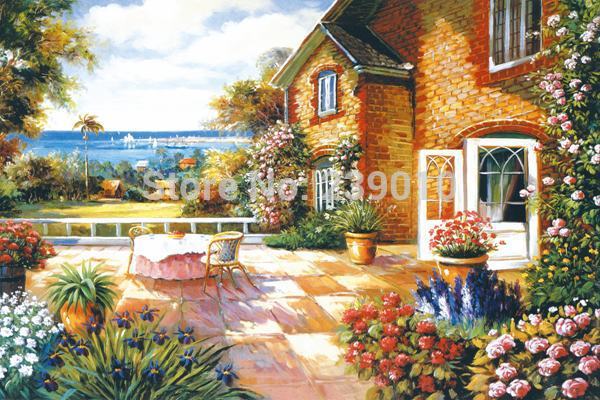 Mẫu tranh tường phong cảnh thiên nhiên sơn thủy MS-08