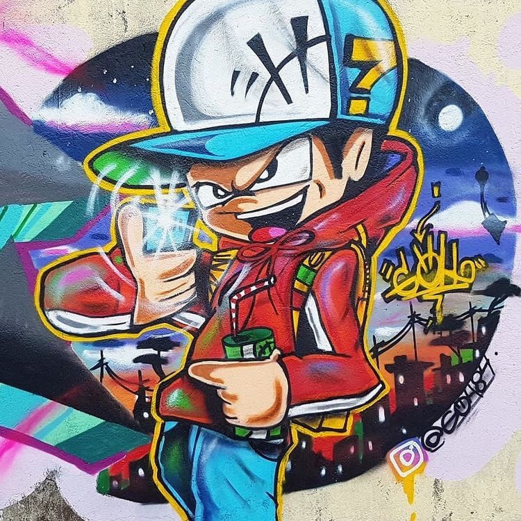 Vẽ tranh tường 3d graffiti phong cách đường phố khiến người xem mê đắm