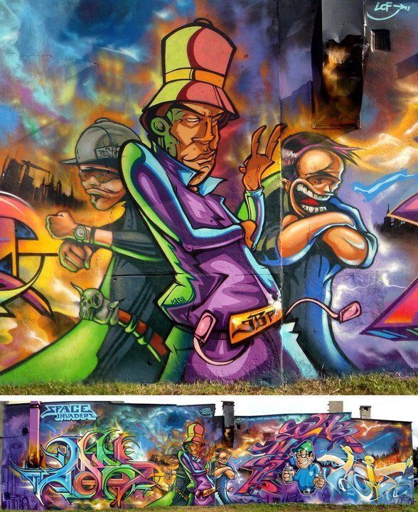 Vẽ tranh tường 3d graffiti phong cách đường phố vô cùng ấn tượng