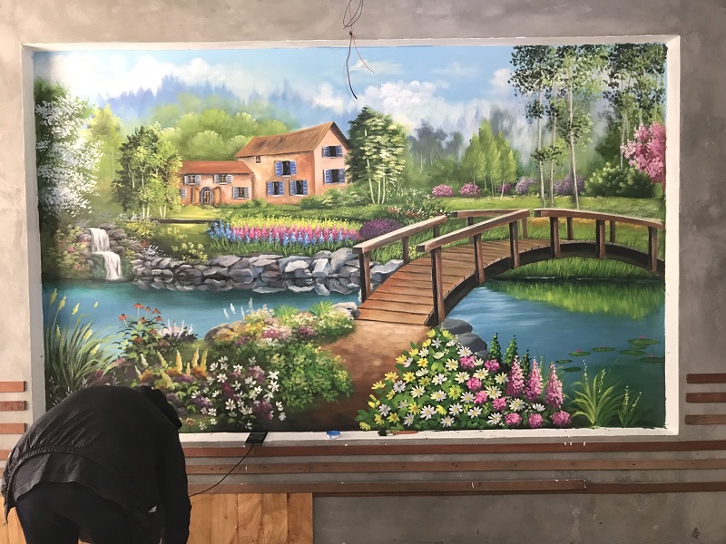 Ve Tranh Tuong 3d Thien Nhien Phong Khach Tai Quoc Oai (3)