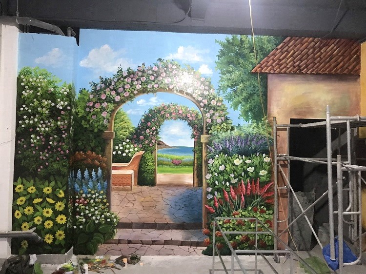 Quy trình vẽ tranh tường Hải Phòng