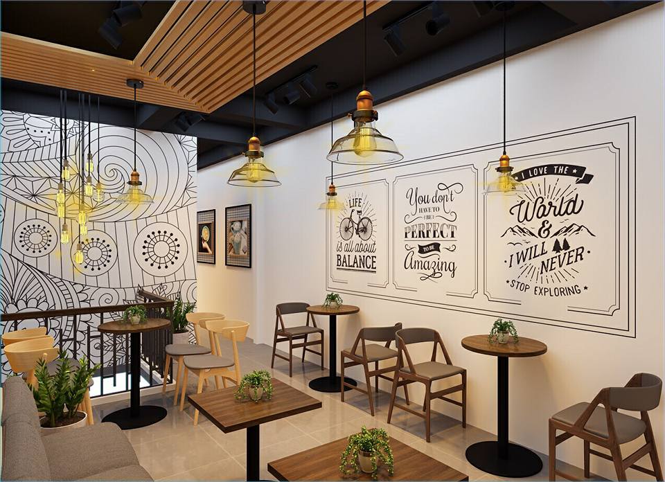 Thiết kế thi công vẽ tranh tường cho quán trà sữa tại Hưng Yên Thiết kế thi công vẽ tranh tường cho quán trà sữa tại Hưng Yên