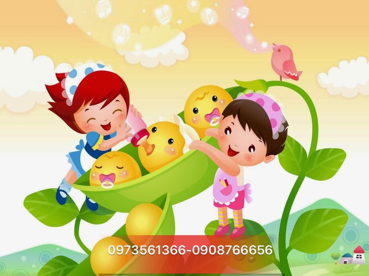 Mẫu tranh tường chủ đề mầm non ý tưởng 15