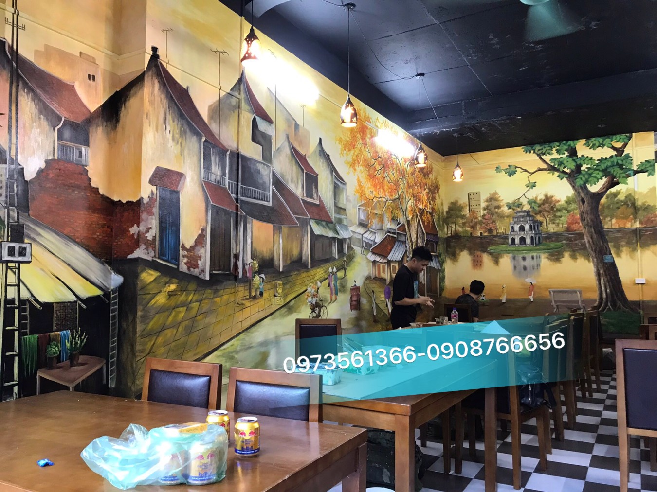 Vẽ tranh tường đẹp