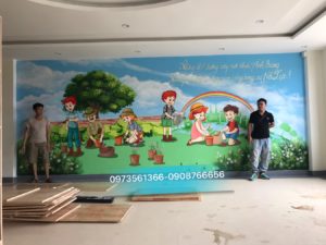 Chọn tranh vẽ liên quan tới trường học