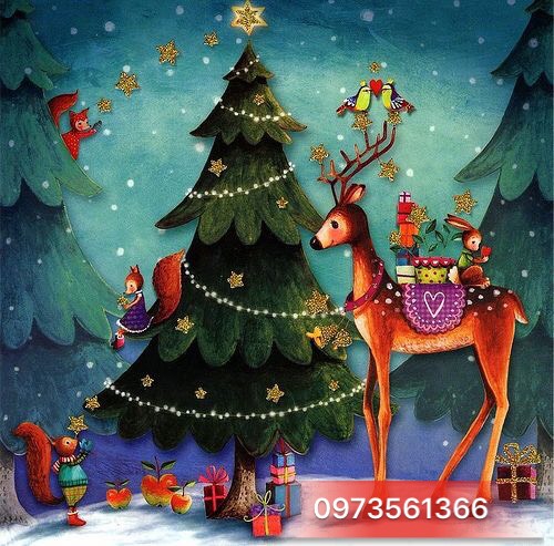 Hướng dẫn vẽ tranh trang trí Noel chuẩn như họa sĩ chuyên nghiệp - Công ty  TNHH MỸ THUẬT MAGIC GALAXY
