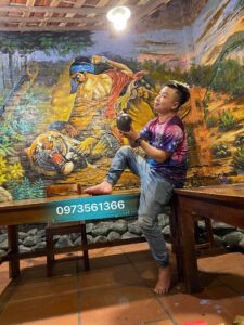 vẽ tranh tường 3d nhà hàng