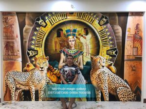 tranh tường 3d ai cập